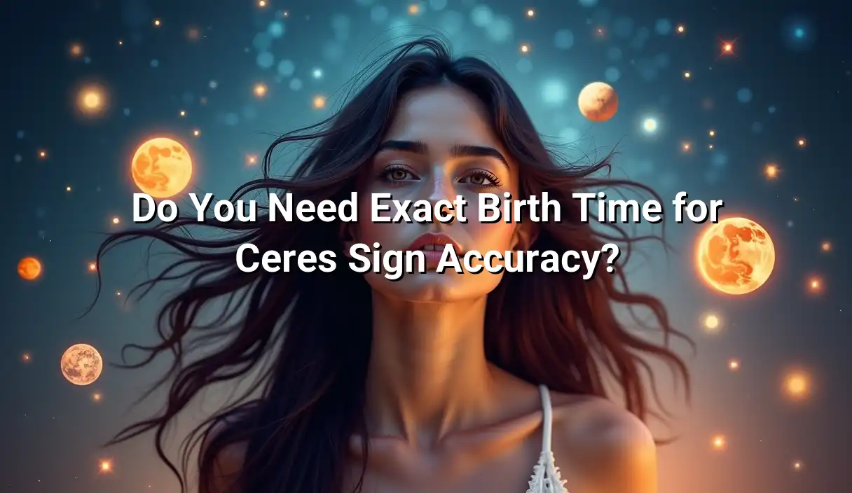 Do You Need Exact Birth Time for Ceres Sign Accuracy? - Ceres Sign Calculator