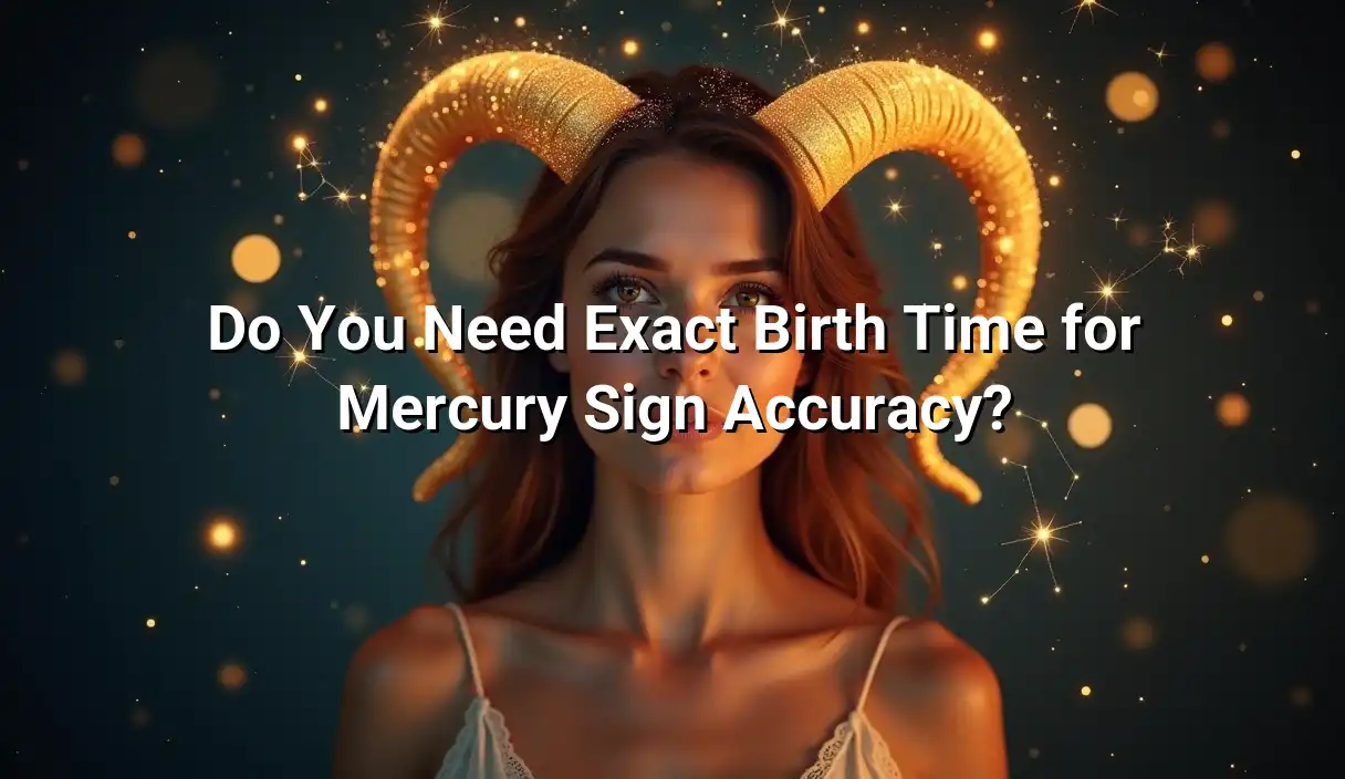 Do You Need Exact Birth Time for Mercury Sign Accuracy? - Mercury Sign Calculator