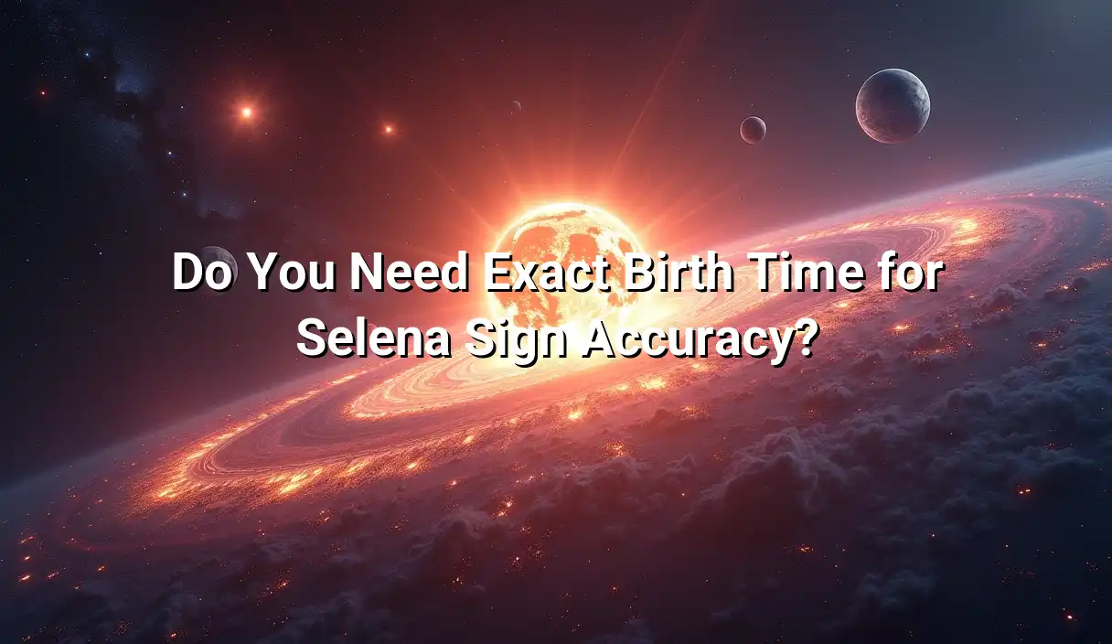 Do You Need Exact Birth Time for Selena Sign Accuracy? - Selena Sign Calculator