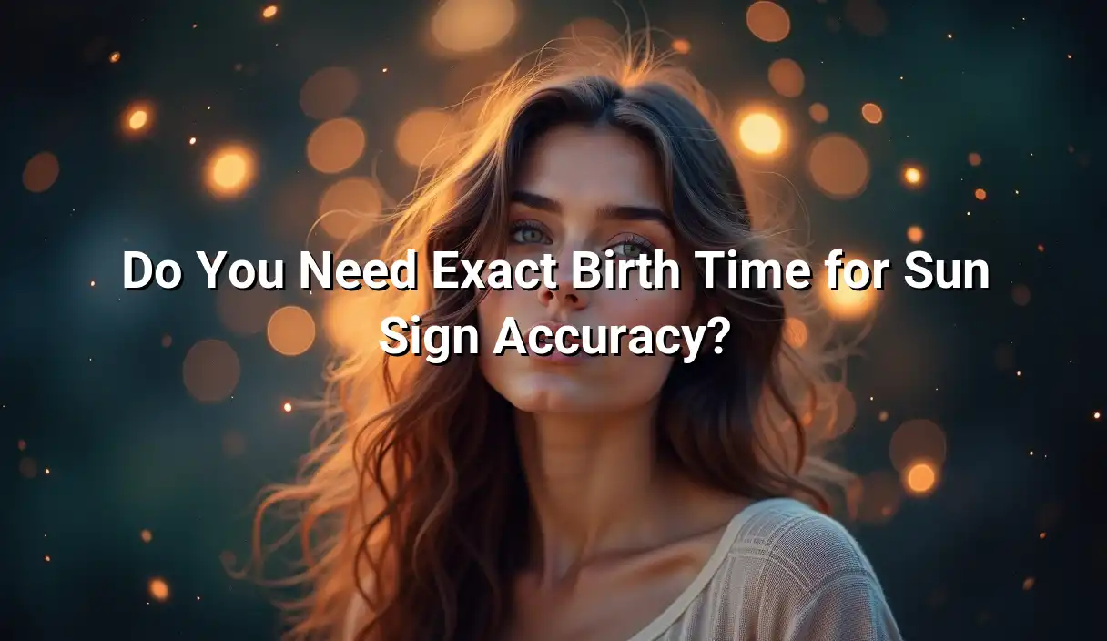 Do You Need Exact Birth Time for Sun Sign Accuracy? - Sun Sign Calculator