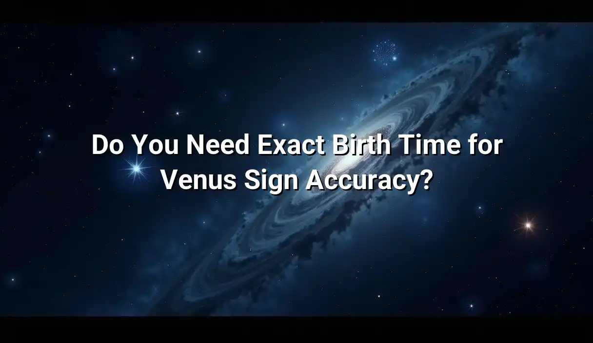 Do You Need Exact Birth Time for Venus Sign Accuracy? - Venus Sign Calculator