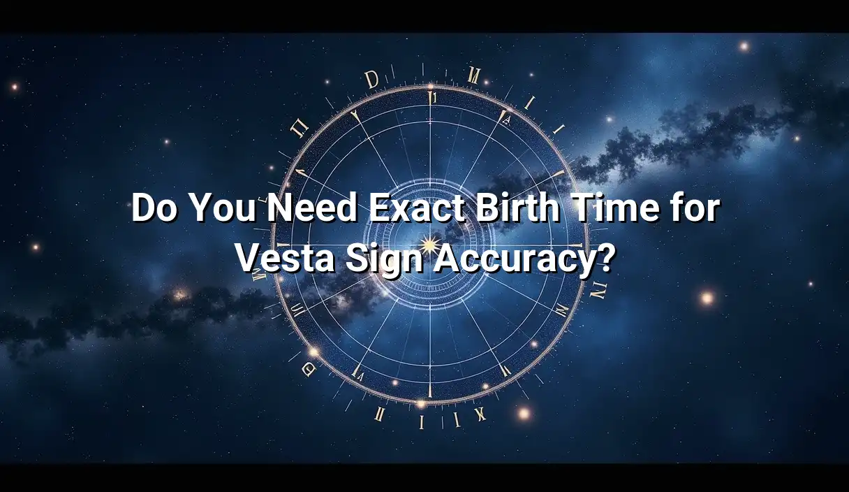 Do You Need Exact Birth Time for Vesta Sign Accuracy? - Vesta Sign Calculator