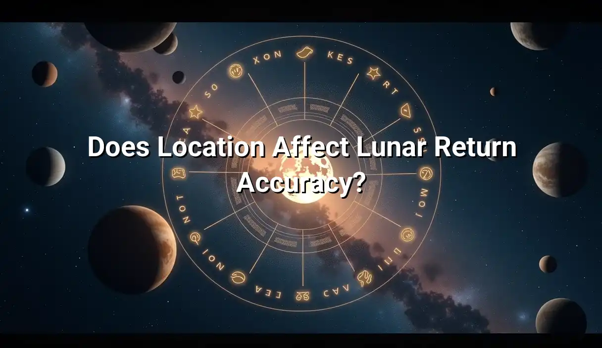 Does Location Affect Lunar Return Accuracy? - Lunar Return Chart Calculator