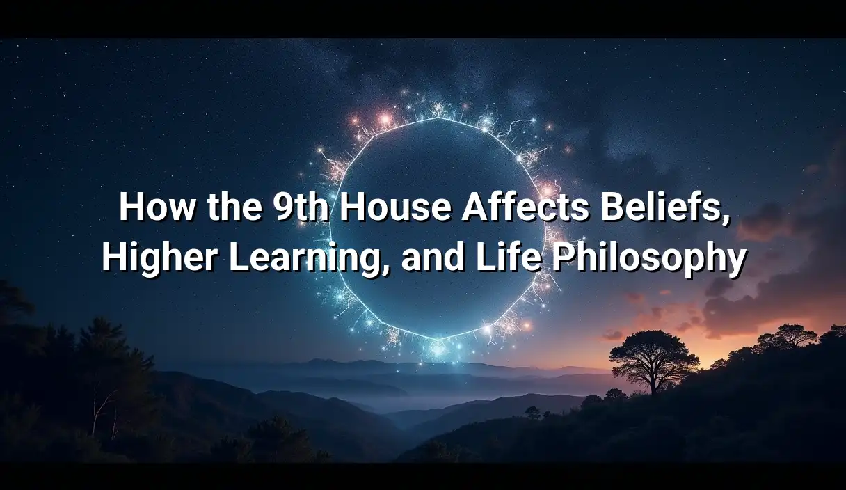 How the 9th House Affects Beliefs, Higher Learning, and Life Philosophy - 9th House Calculator