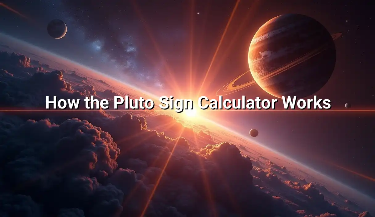How the Pluto Sign Calculator Works - Pluto Sign Calculator