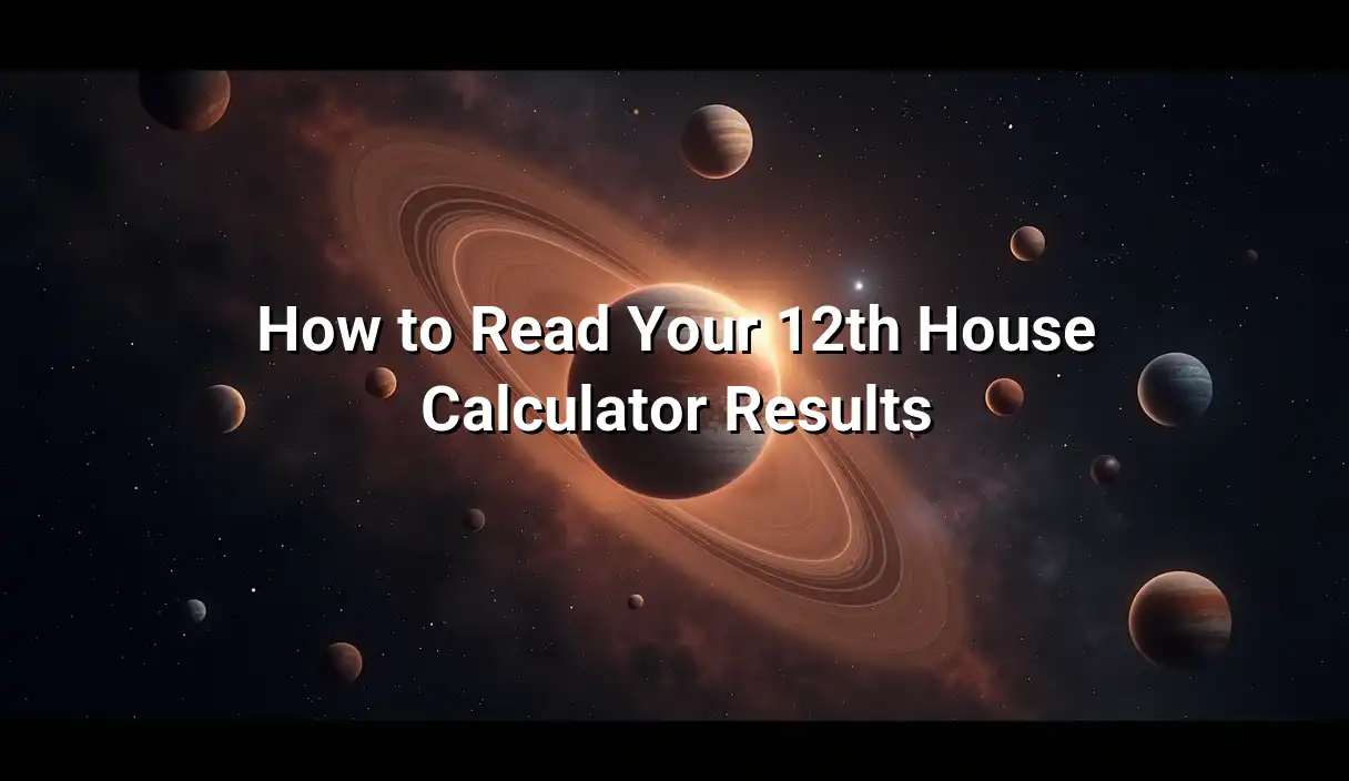 How to Read Your 12th House Calculator Results - 12th House Calculator