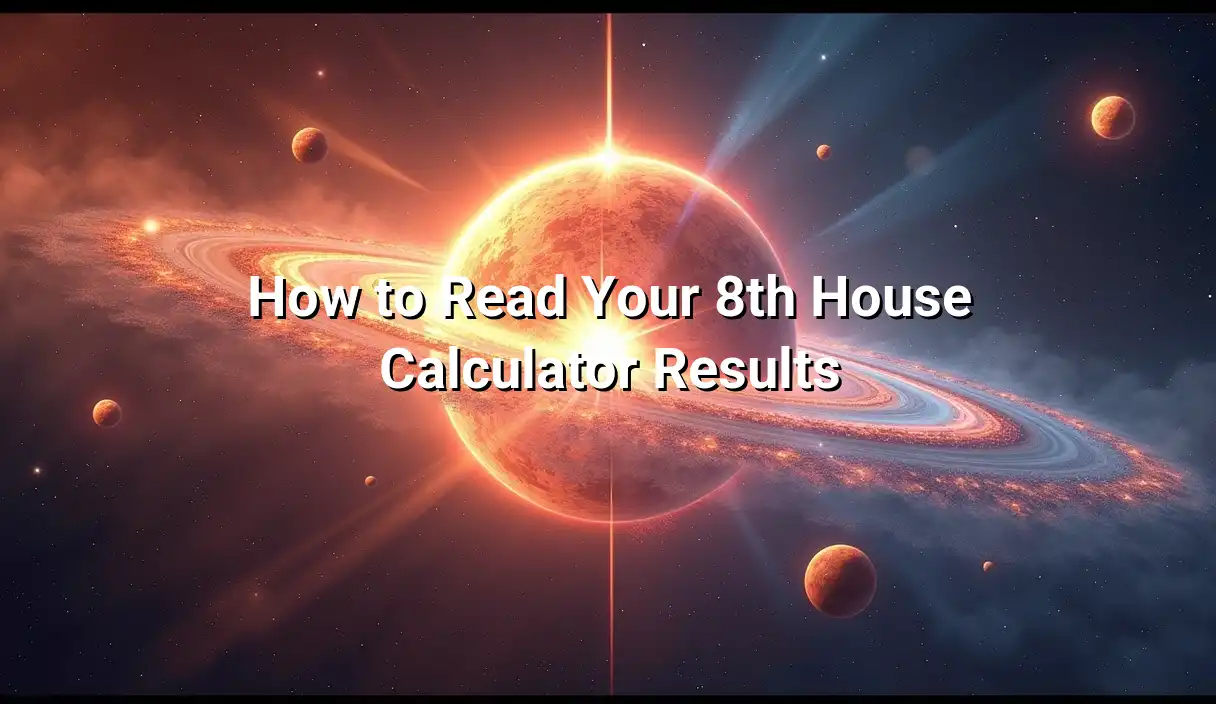 How to Read Your 8th House Calculator Results - 8th House Calculator