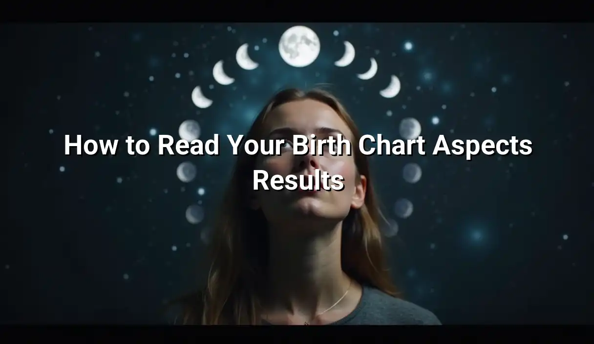 How to Read Your Birth Chart Aspects Results - Birth Chart Aspects Calculator