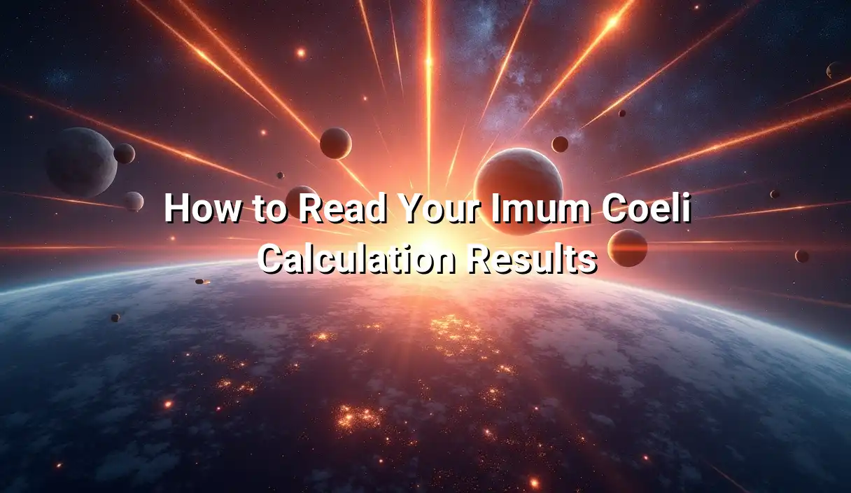 How to Read Your Imum Coeli Calculation Results - Imum Coeli Sign Calculator
