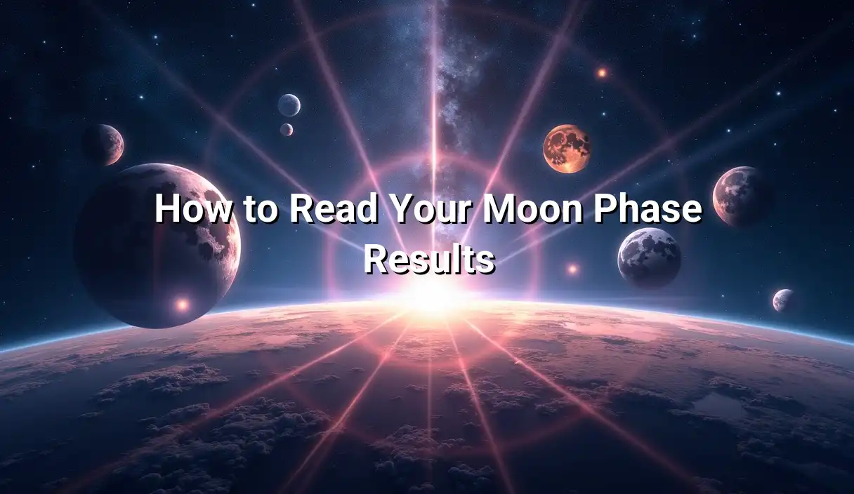 How to Read Your Moon Phase Results - Moon Phase Calculator