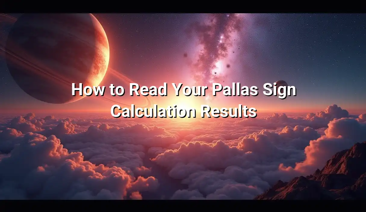 How to Read Your Pallas Sign Calculation Results - Pallas Sign Calculator