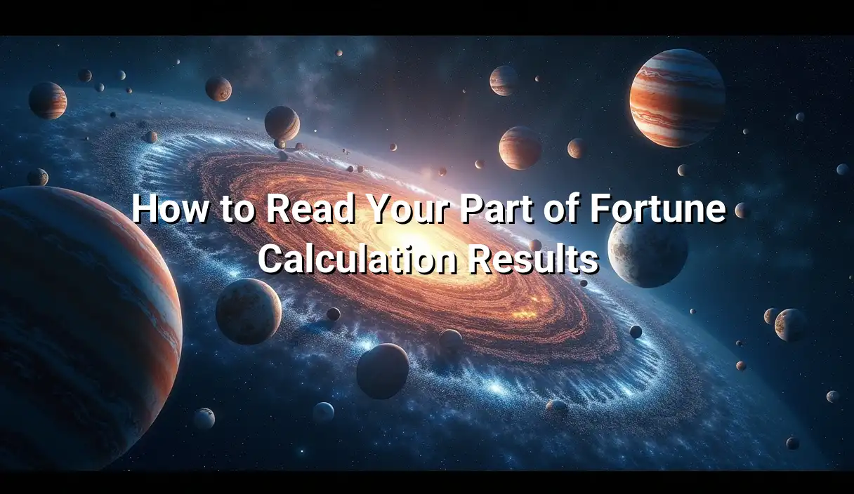 How to Read Your Part of Fortune Calculation Results - Part of Fortune Calculator