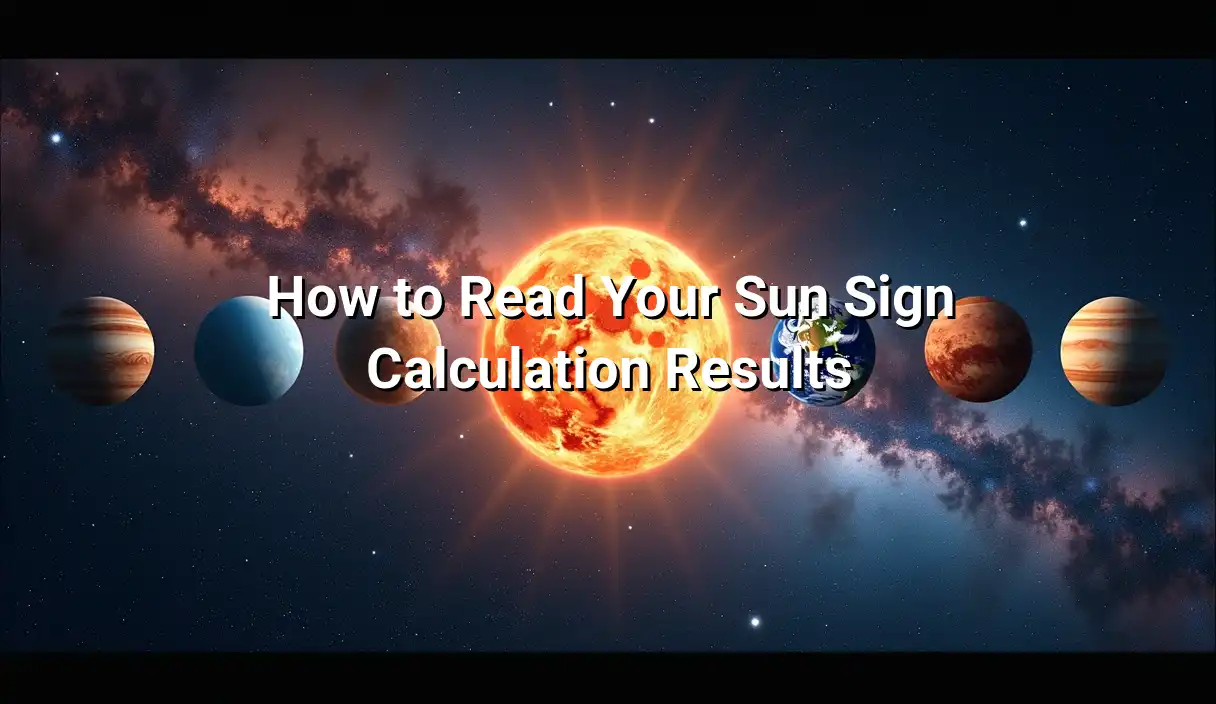 How to Read Your Sun Sign Calculation Results - Sun Sign Calculator
