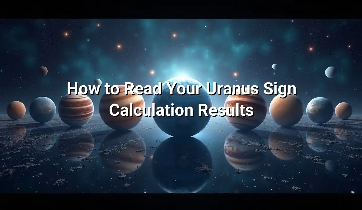 How to Read Your Uranus Sign Calculation Results - Uranus Sign Calculator