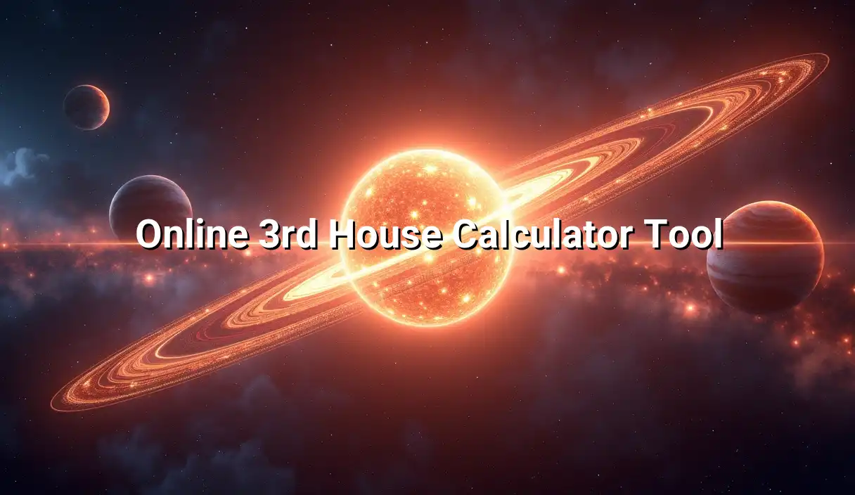 Online 3rd House Calculator Tool - 3rd House Calculator