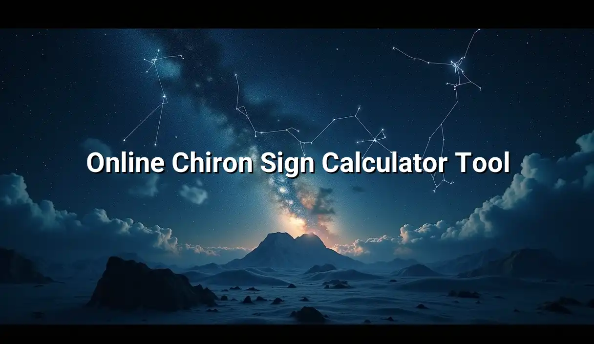 Online Chiron Sign Calculator Tool - Chiron Sign Calculator