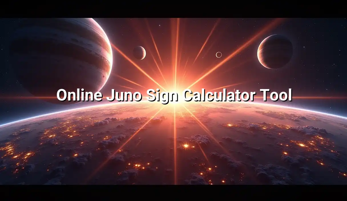 Online Juno Sign Calculator Tool - Juno Sign Calculator