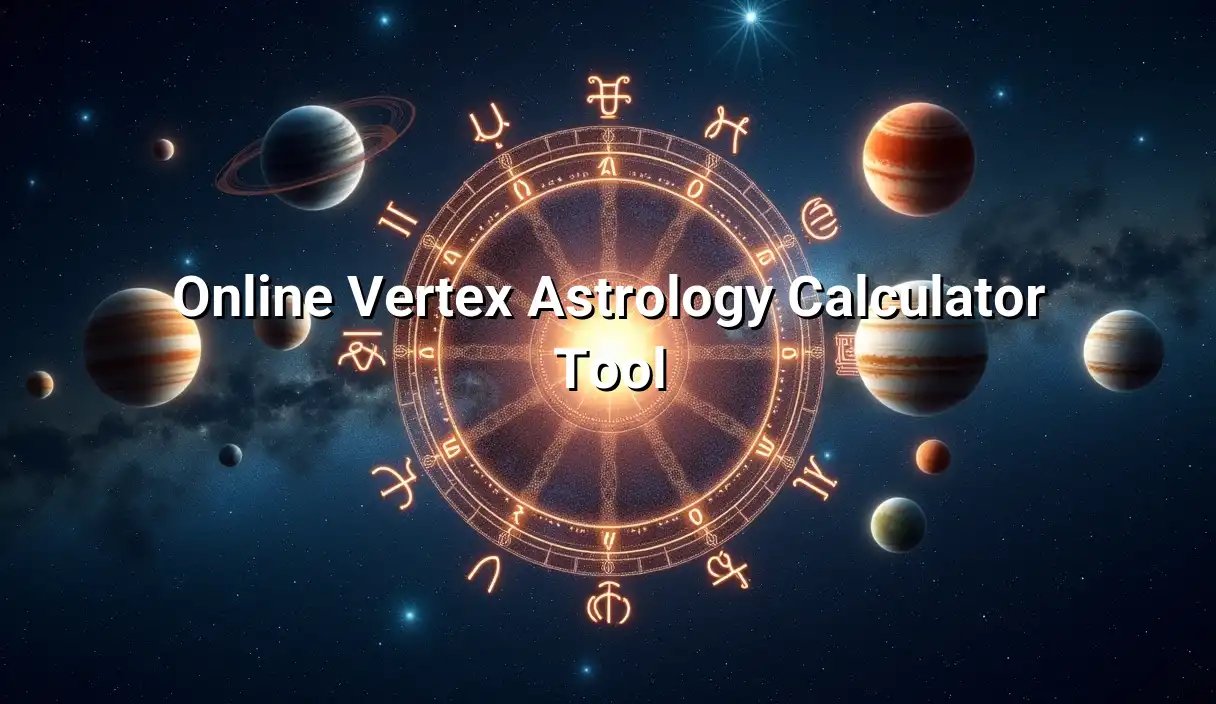 Online Vertex Astrology Calculator Tool - Vertex Sign Calculator