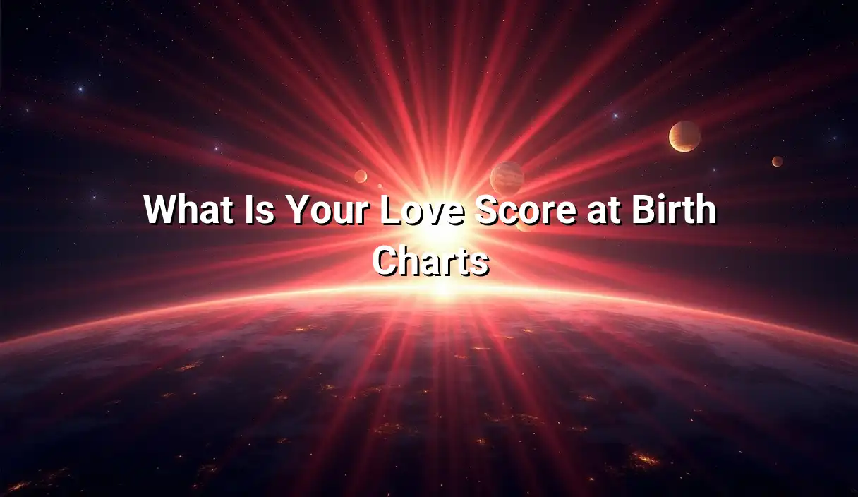 What Is Your Love Score at Birth Charts - Relationship Compatibility Birth Chart Calculator