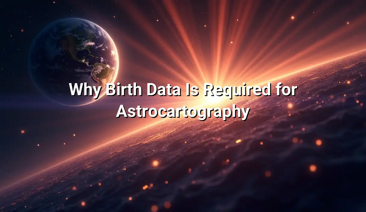 Why Birth Data Is Required for Astrocartography - Astrocartography Chart Calculator