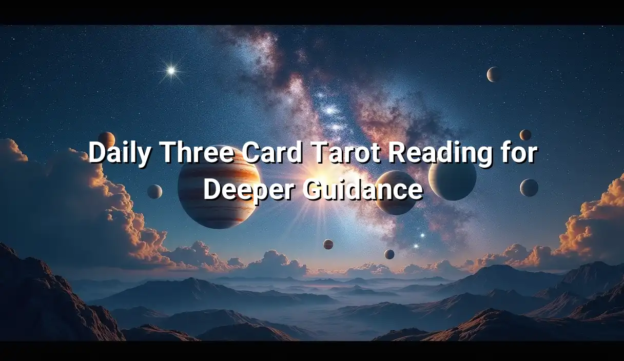 Three Card Tarot Reading Daily Three Card Tarot Reading for Deeper Guidance - Three Card Tarot Reading